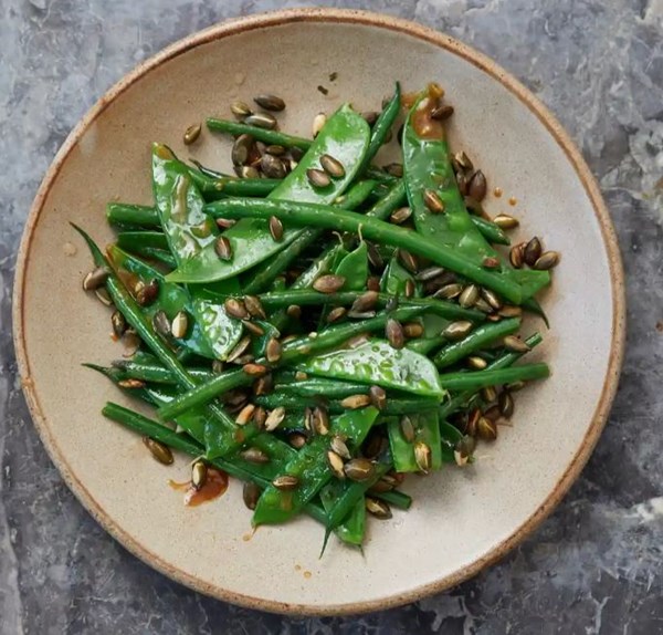 Green bean in miso butter [Green bean & miso]