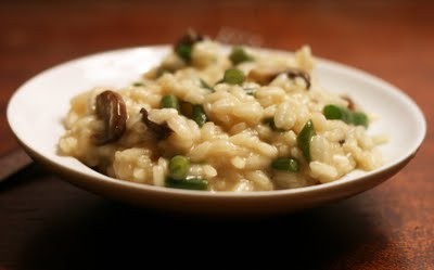 Green bean risotto
