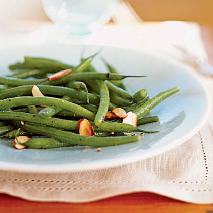 Green bean salad amandine