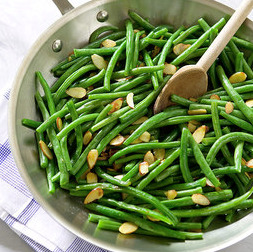 Green beans amandine