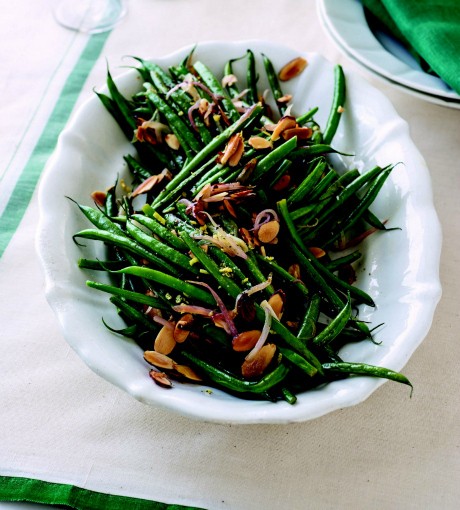 Green beans amandine