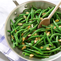 Green beans amandine
