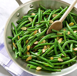 Green beans amandine