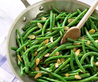 Green beans amandine