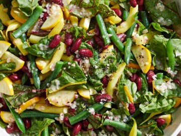 Green beans and squash salad 