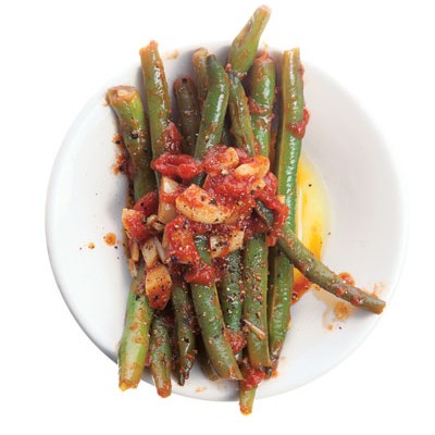 Green beans and tomatoes 