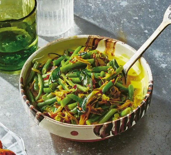 Green beans white curry
