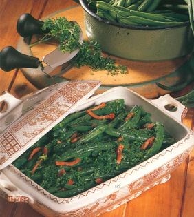 Green beans with bacon