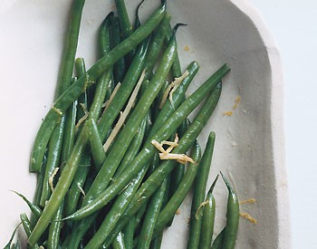 Green beans with ginger butter