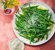 Green beans with lemon & Parmesan