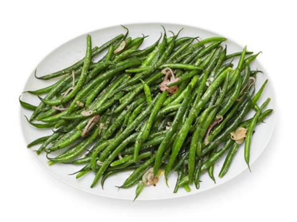 Green beans with mustard vinaigrette 