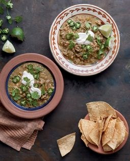 Green chicken & white bean chili 