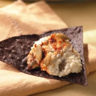 Green chile & goat cheese dip