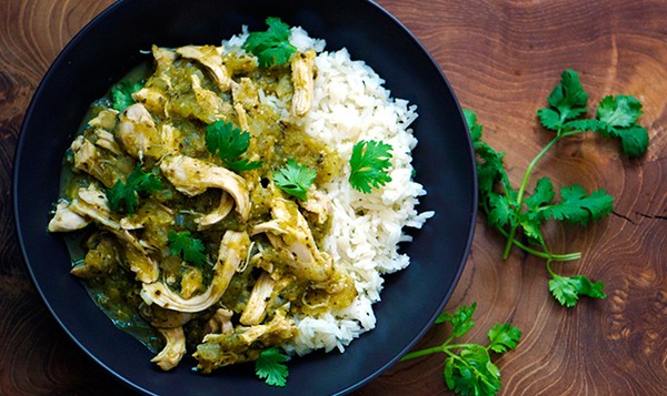 Green chile and chicken stew