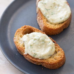 Green chile and cilantro white bean dip