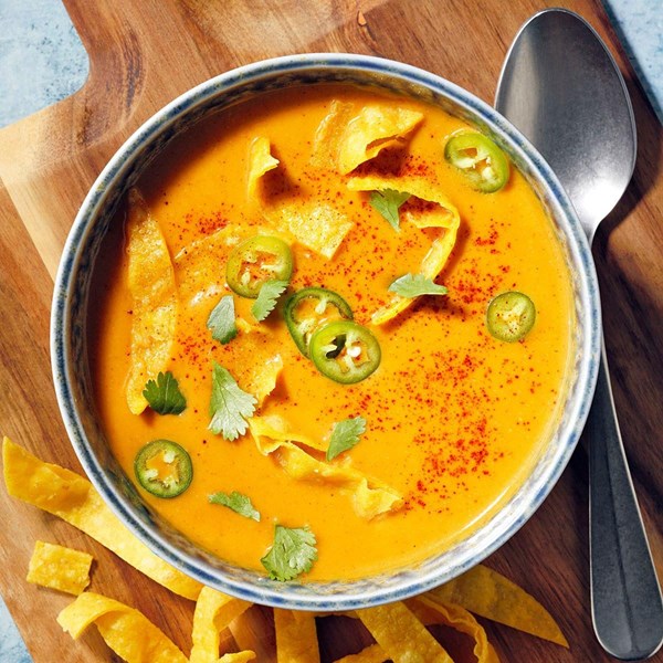 Green chile butternut squash soup