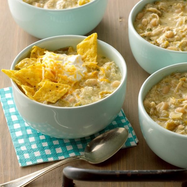 Green chile chicken chili