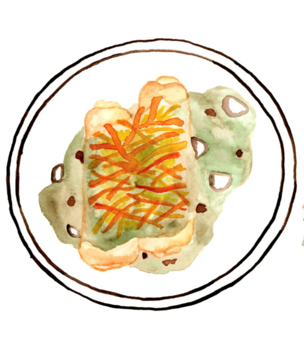 Green chile enchiladas