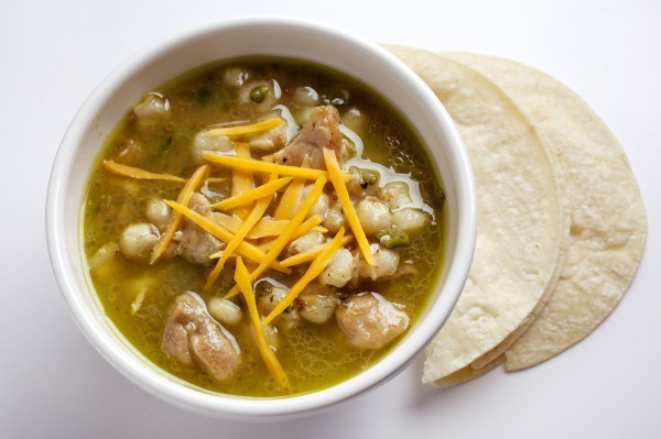 Green chile posole