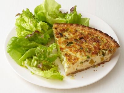 Green chile quiche