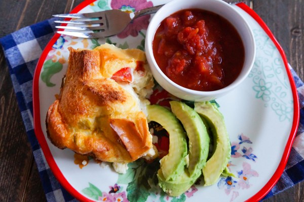 Green chile strata