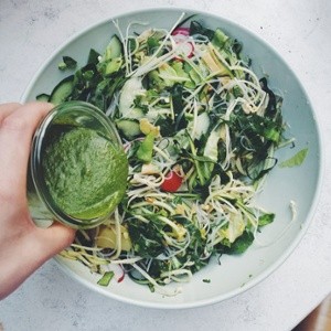 Green coconut dressing