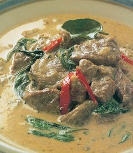 Green curry beef