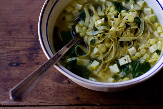 Green curry broth