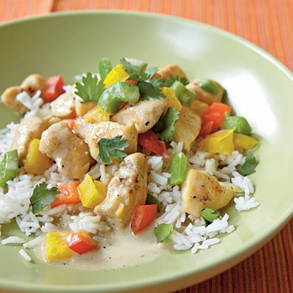 Green curry chicken