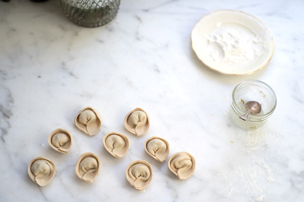 Green curry dumplings