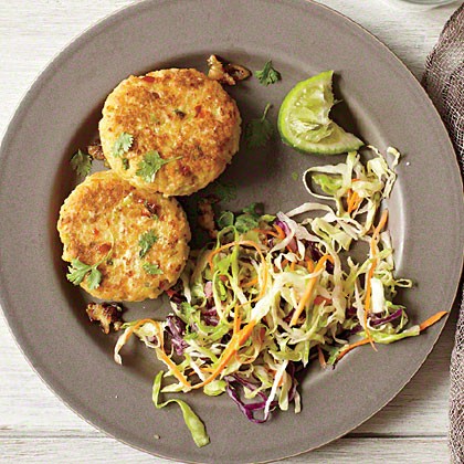 Green curry fritters