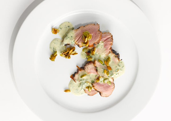 Green curry pork tenderloin