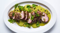 Green curry pork tenderloin