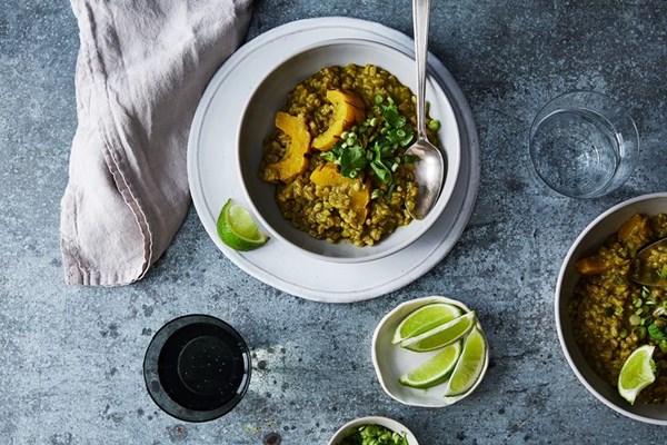 Green curry porridge à la Heidi Swanson