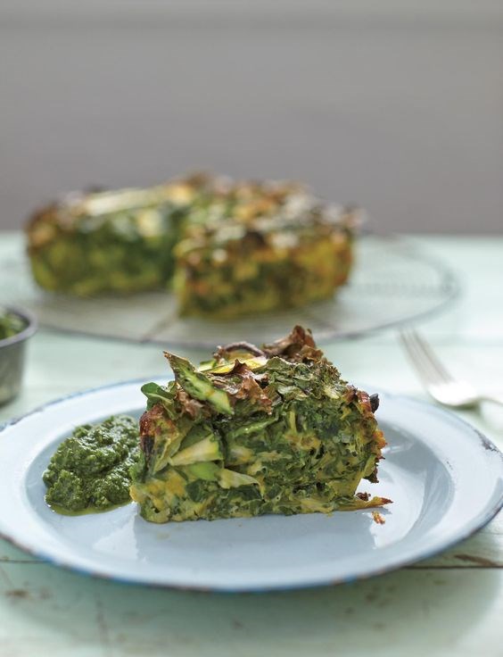 Green egg frittata