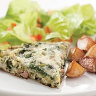 Green eggs & ham frittata