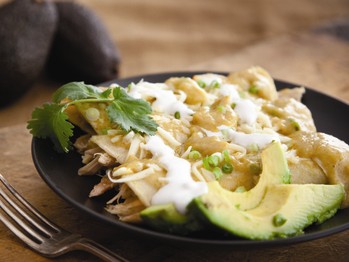 Green enchiladas (Enchiladas verdes)