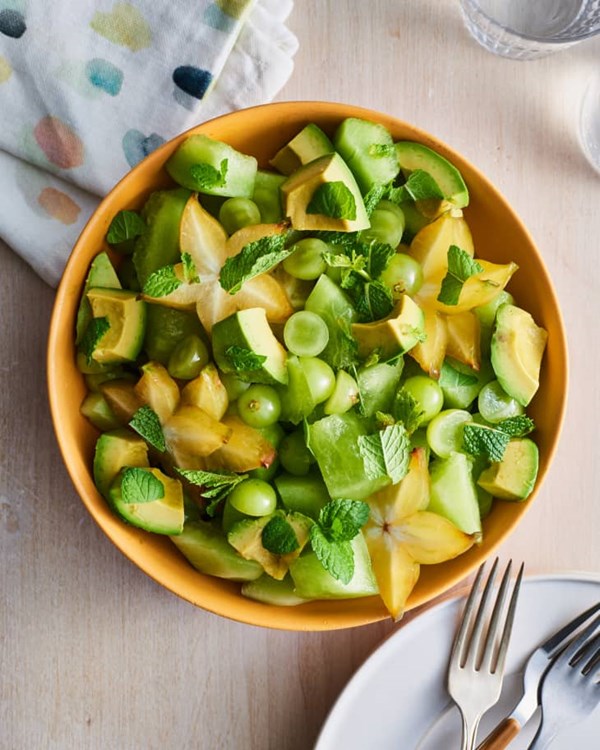 Green fruit salad