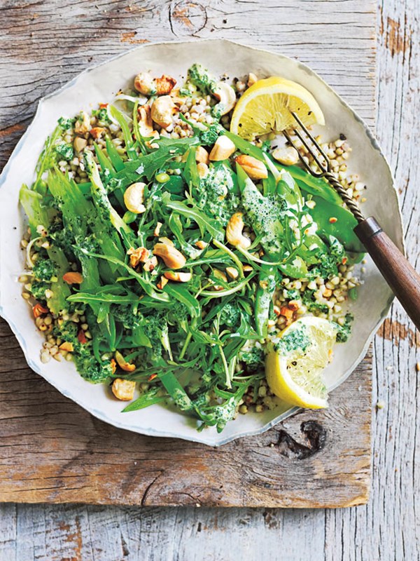 Green goddess buckwheat salad