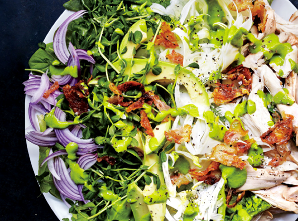 Green goddess Cobb salad