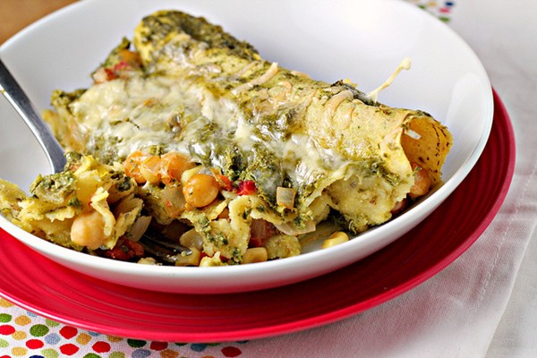 Green goddess enchiladas