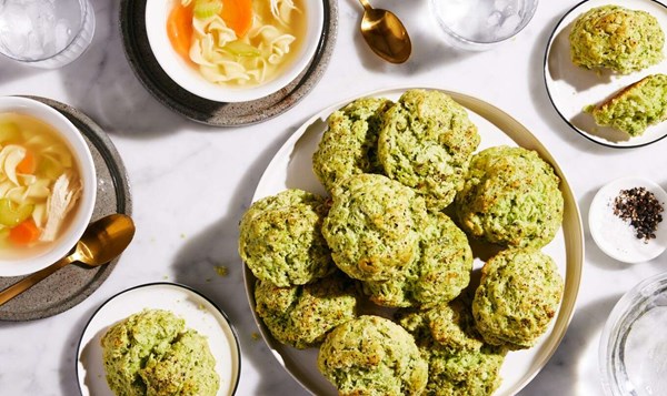 Green goddess herb biscuits