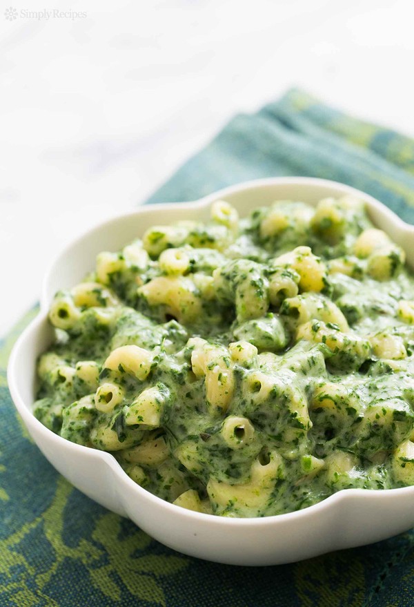 Green goddess mac and cheese