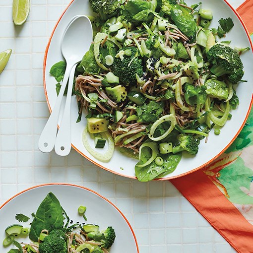 Green goddess noodle salad