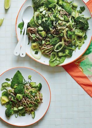 Green goddess noodle salad