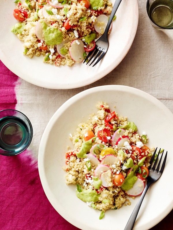 Green goddess quinoa bowl
