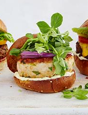 Green goddess turkey burgers