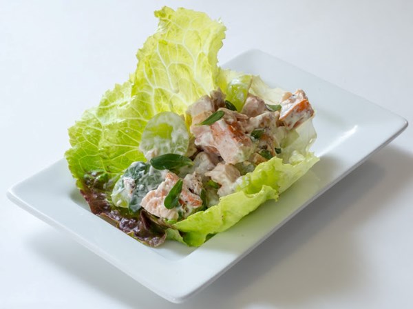 Green grape "chicken" salad