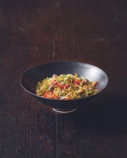 Green herb salad (Gotu kola sambol)