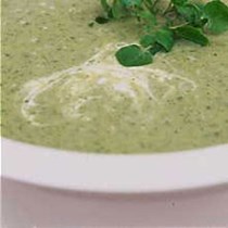 Green herb soup